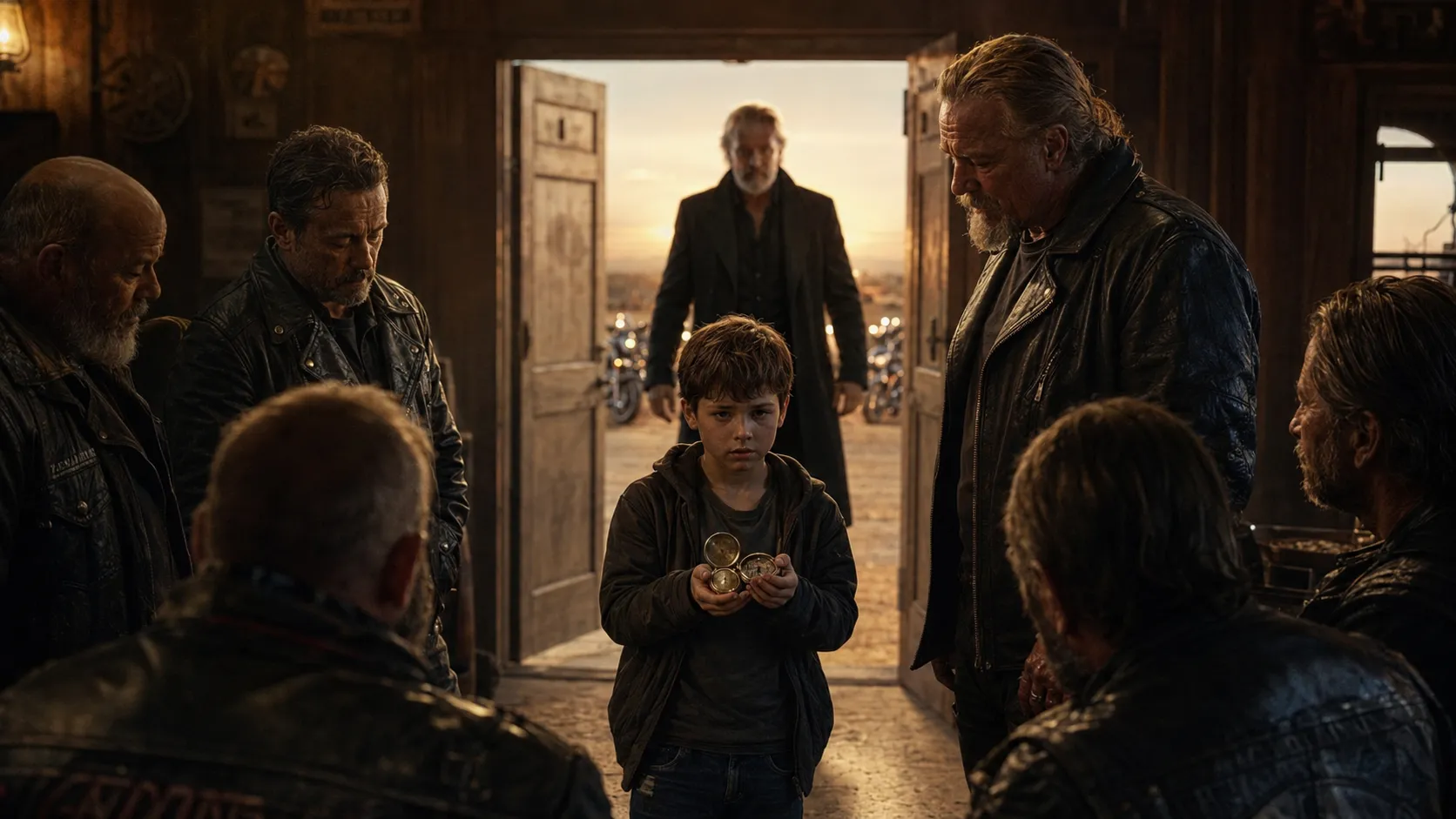 The Boy Ran Into a Biker Bar — Then One Name Made Every Man Go Silent