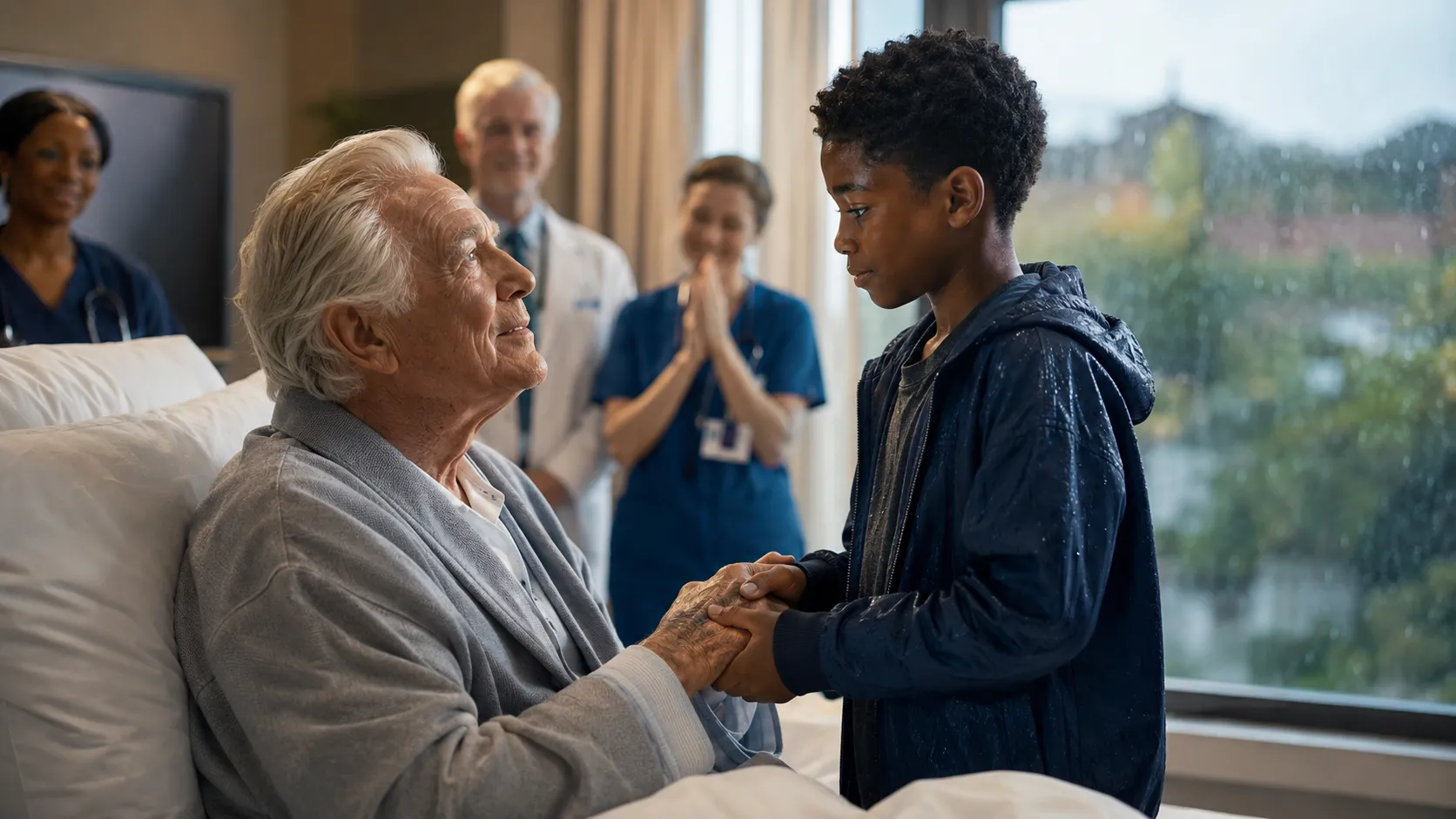 The Poor Boy Touched the Billionaire’s Face with Mud — Then the Man Opened His Eyes After Ten Years